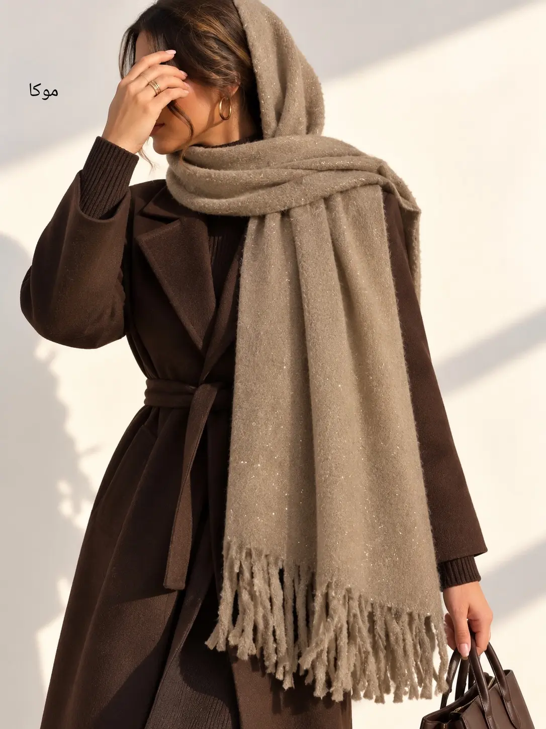 شال موهر پشمی رز